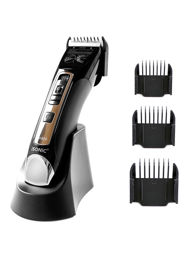 Professional Rechargeable Cordless Hair Trimmer Black 18cm