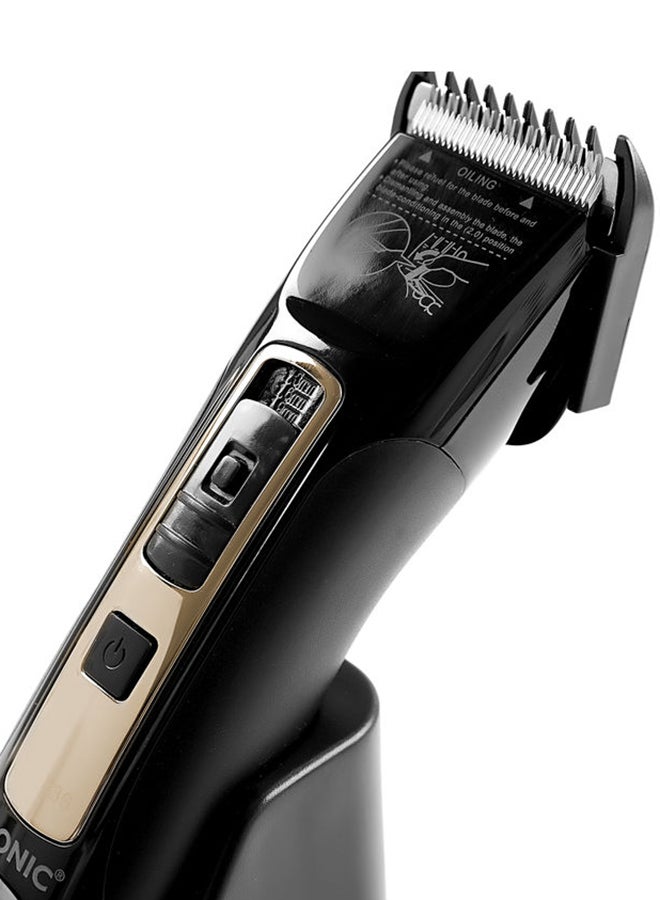 Professional Rechargeable Cordless Hair Trimmer Black 18cm