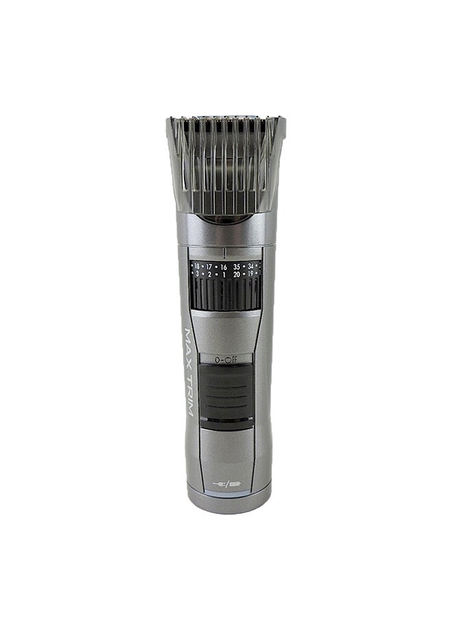Max Trim Cord/Cordless Rechargeable Beard Trimmer Grey