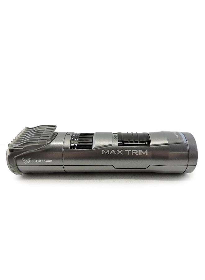 Max Trim Cord/Cordless Rechargeable Beard Trimmer Grey