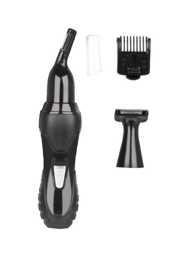4-Piece  Battery Operated Multi-Head Trimmer Black