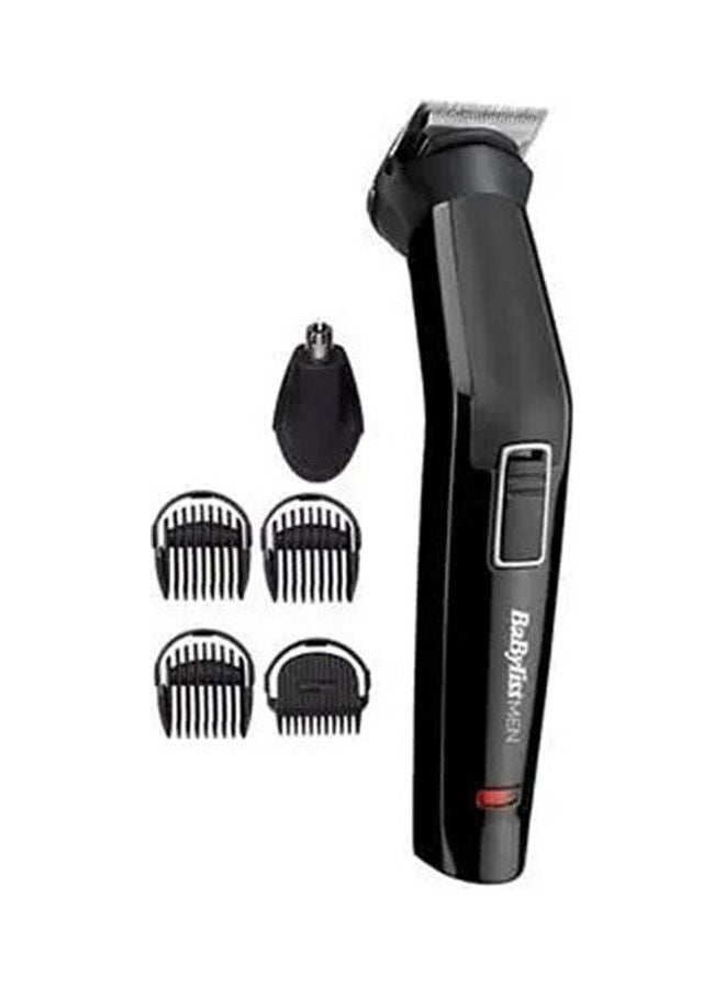 6 In 1 Men Multi Trimmer, Long-Lasting Precision With Stainless Steel Blades, Comfortable Grip With Lightweight 410 Grams, Clean Trim With Washable Cutting Attachments - MT725SDE, Black Black
