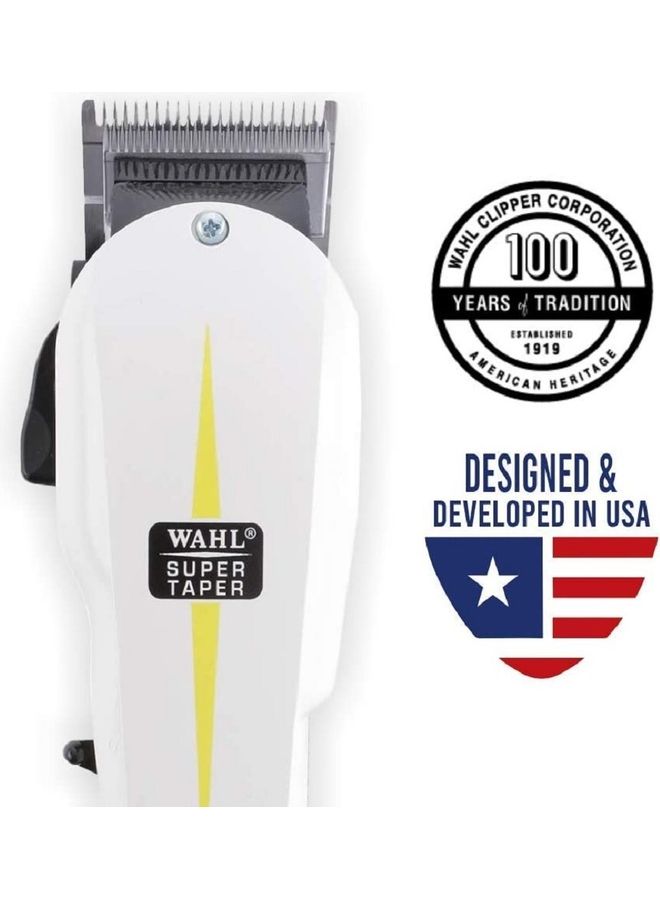 Super Taper Professional Corded Trimmer White