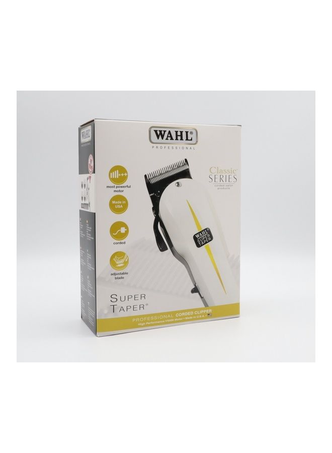 Super Taper Professional Corded Trimmer White