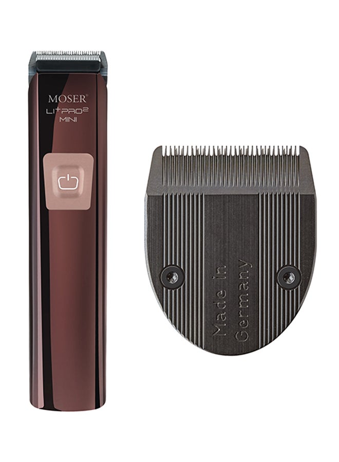 Li+Pro2 Mini Professional Cord/Cordless Hair Trimmer Brown