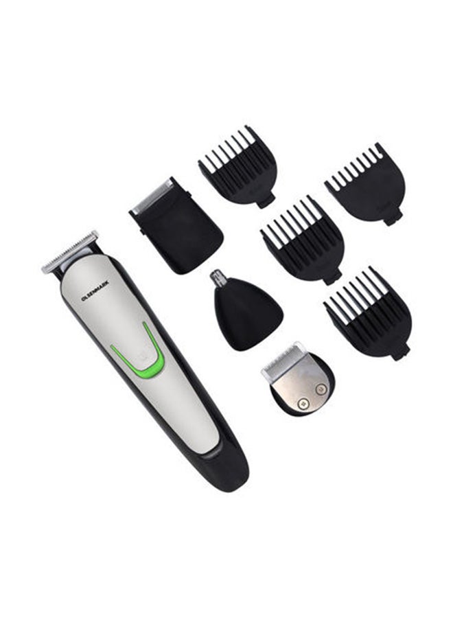 9-In-1 Rechargeable Grooming Kit Black/Silver 9.62kg