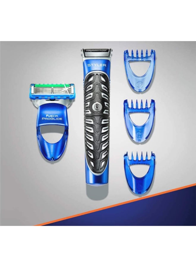 All Purpose Fusion Proglide Styler Beard Trimmer And Power Razor Multicolour