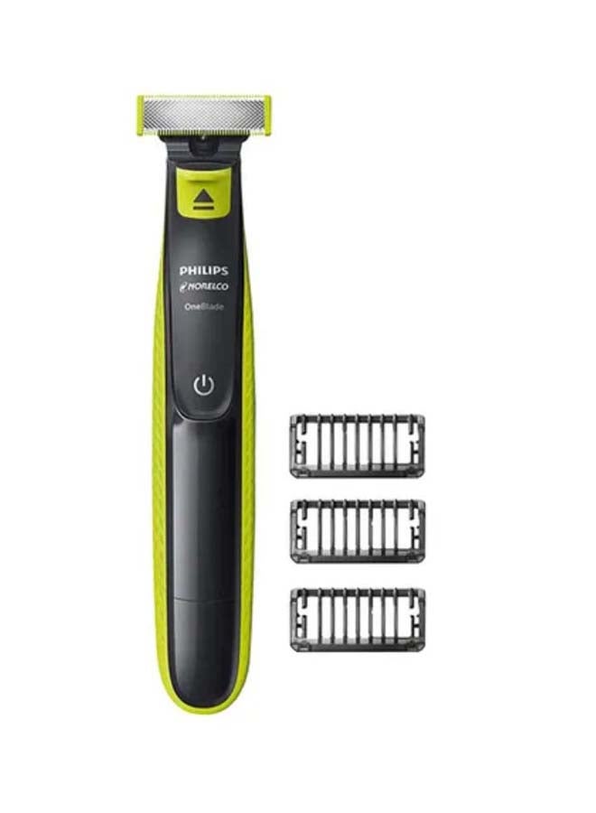 QP2520 Norelco Oneblade Face With Body Hybrid Electric Trimmer And Shaver Black/Green