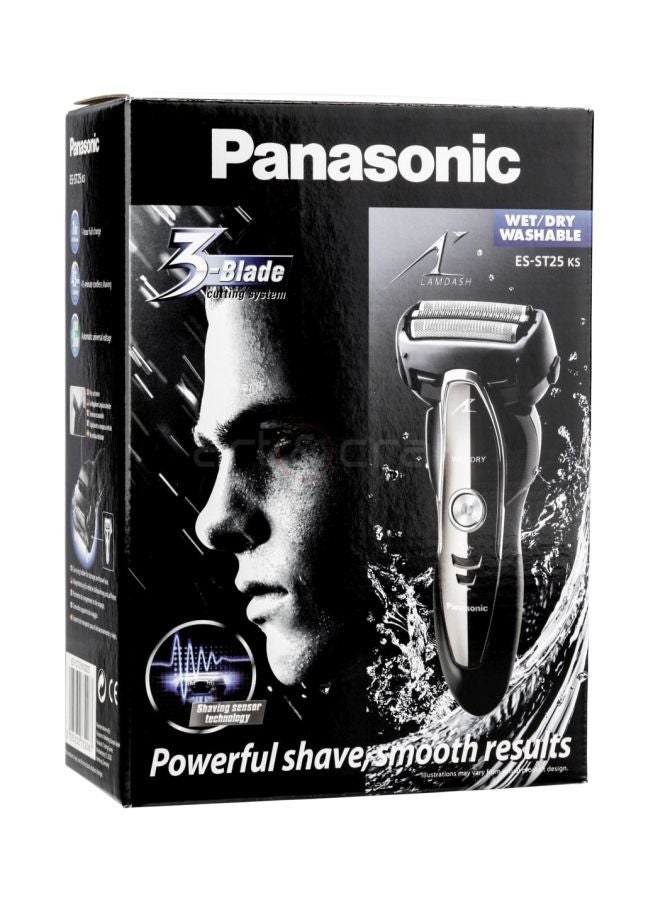 3 Blade Wet And Dry Electric Shaver Black