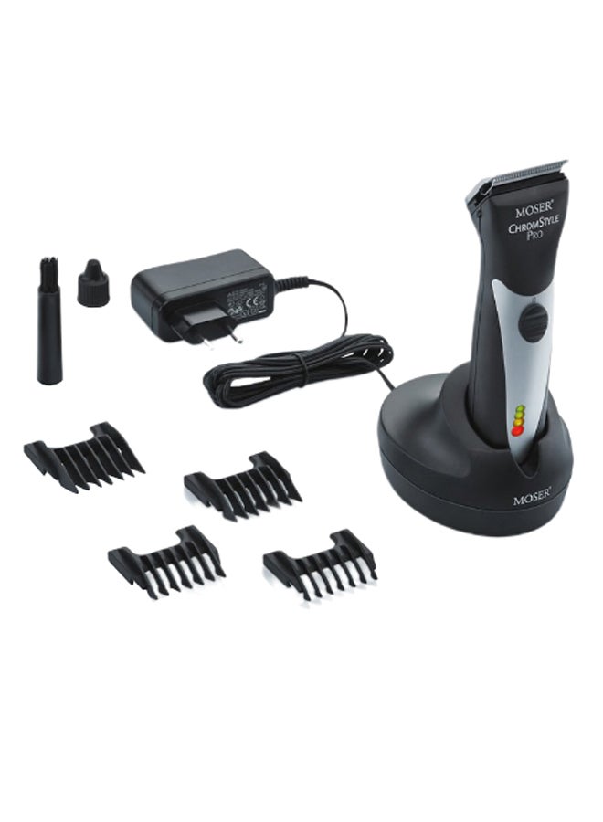 ChromStyle Pro Cordless Hair Trimmer With Accessory Set Black/Sliver