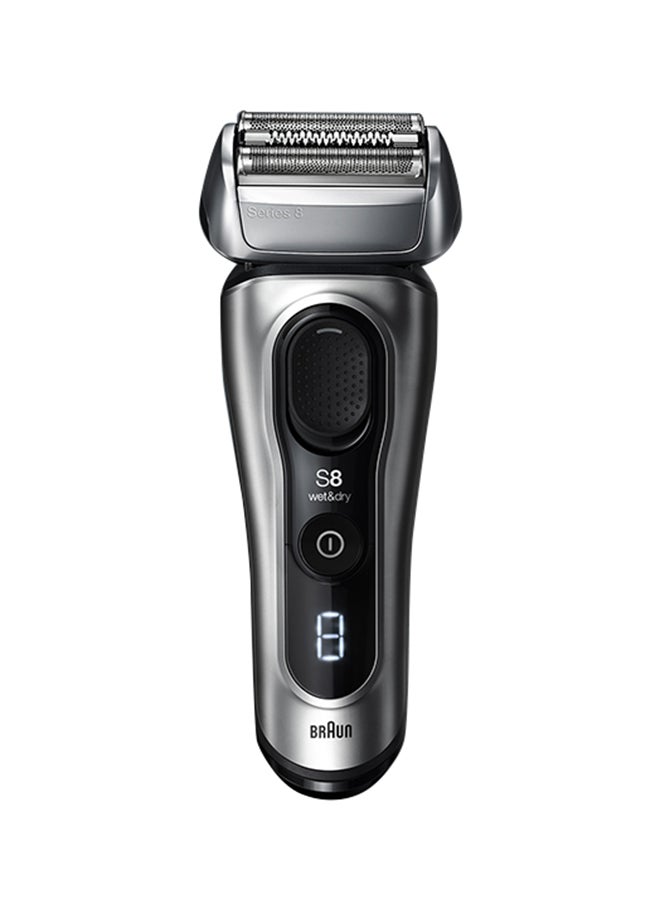 Series 8  Wet & Dry Shaver With 5-In-1 Smartcare Center And Travel Case 8467CC Silver 25.4 x 15.7 x 16.1cm