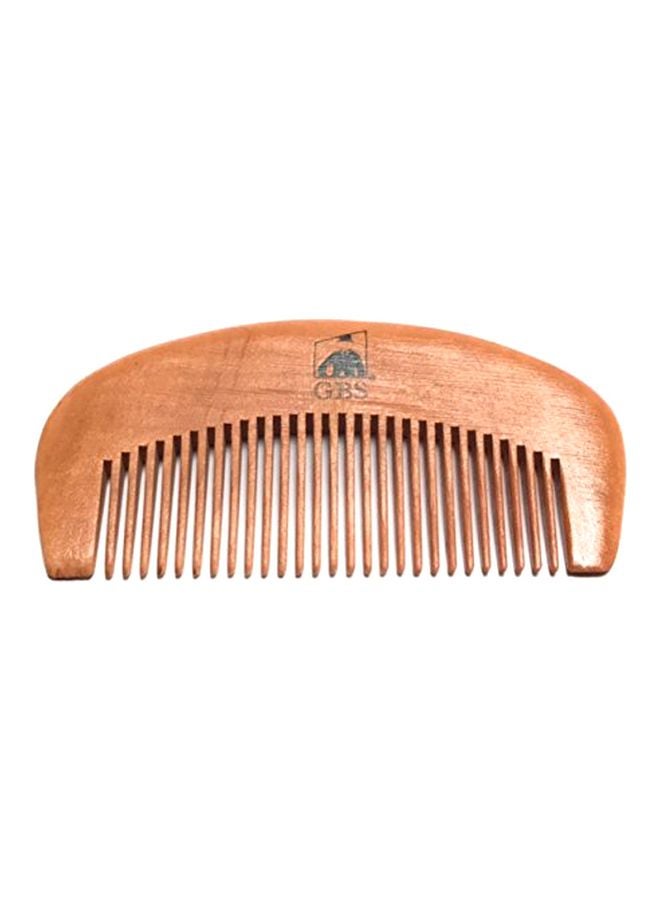 Wooden Beard Comb Brown