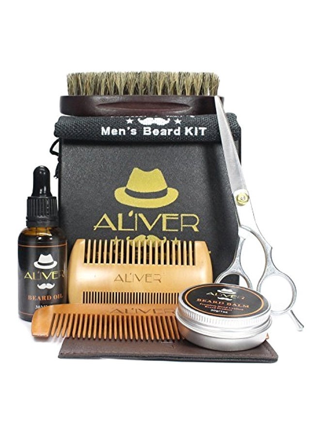 Beard Grooming And Trimming Kit Silver/Brown