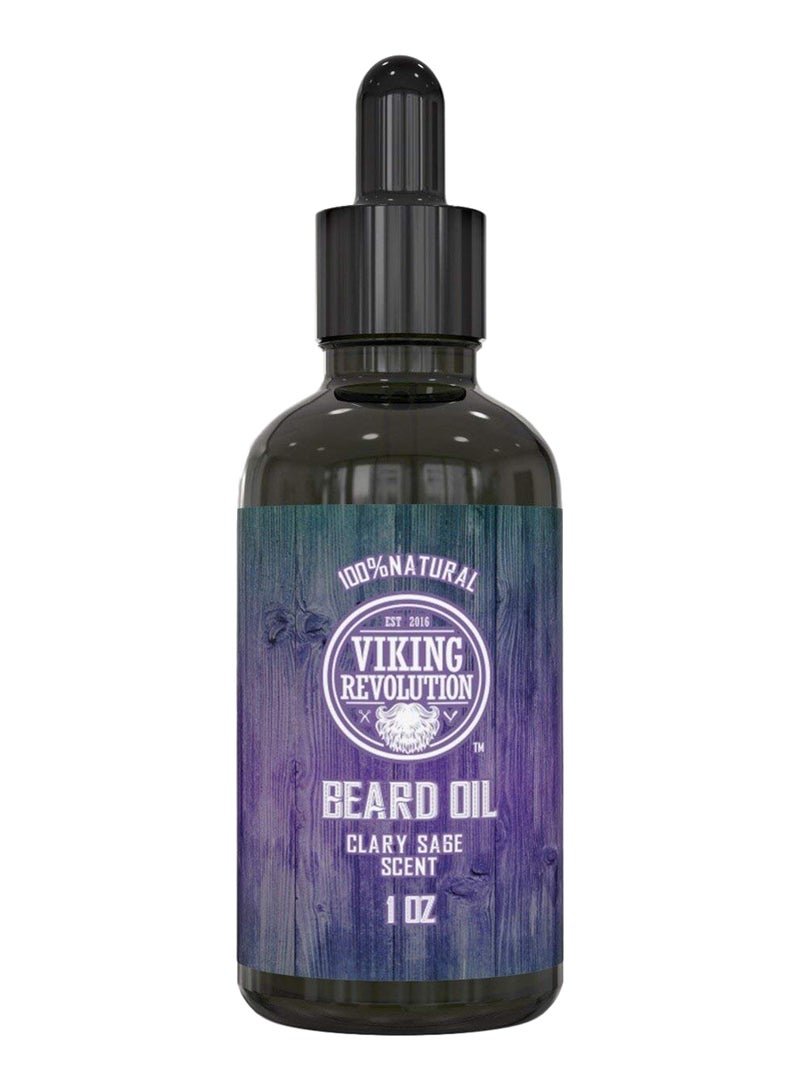 Natural Clary Sage Scent Beard Oil Multicolour 30ml