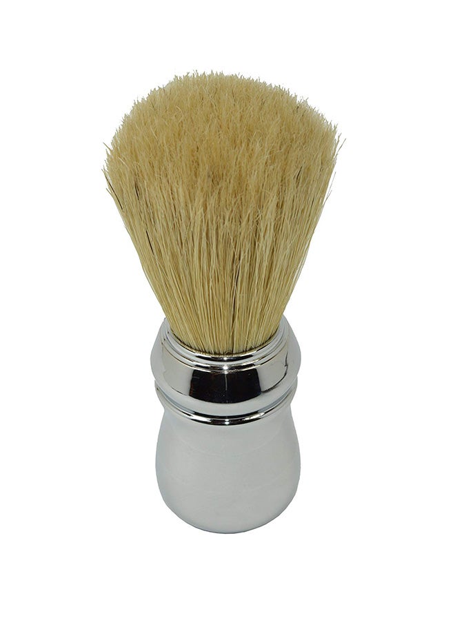 Shaving Brush Beige/Silver