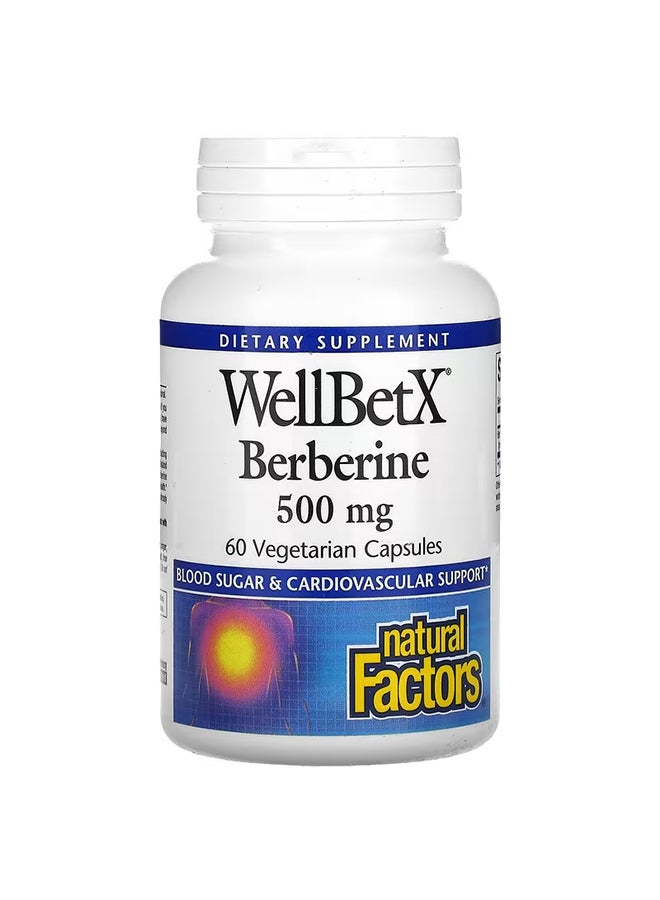 WellBetX Berberine 60 Vegetarian Capsules