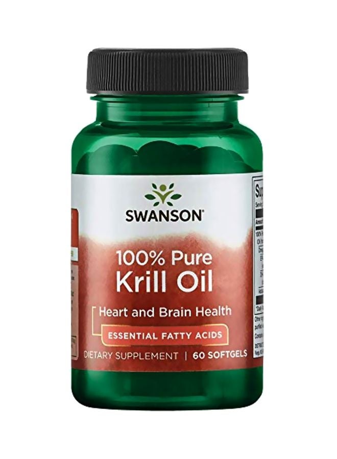 100% Pure Krill Oil - 60 Softgels