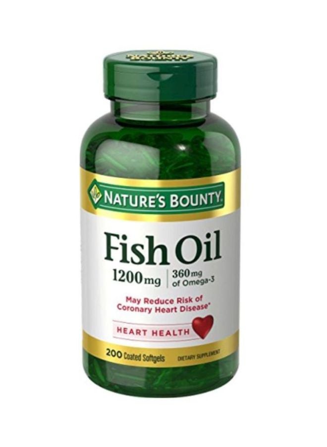 Fish Oil Dietary Supplement - 200 Softgels