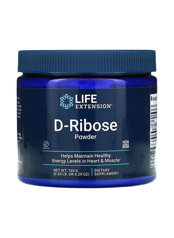 D-Ribose Powder Dietary Supplement 5.29 oz (150 g)