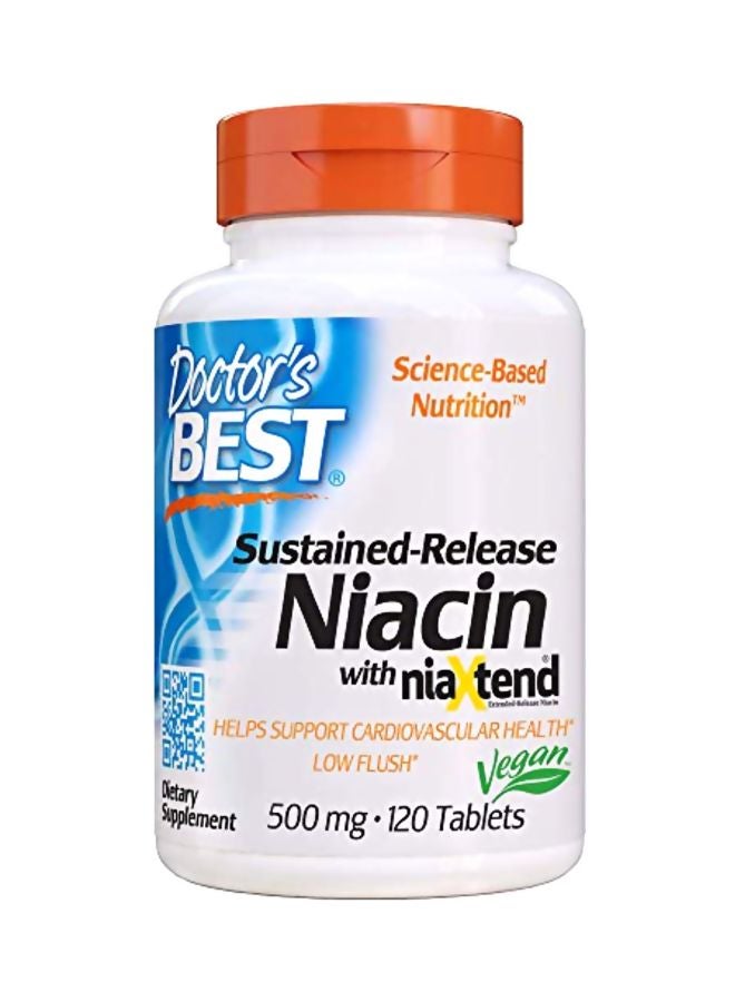 Niacin With Niaxtend Dietary Supplement 500mg - 120 Tablets
