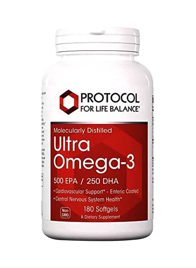 Ultra Omega-3 Dietery Supplement - 180 Softgels