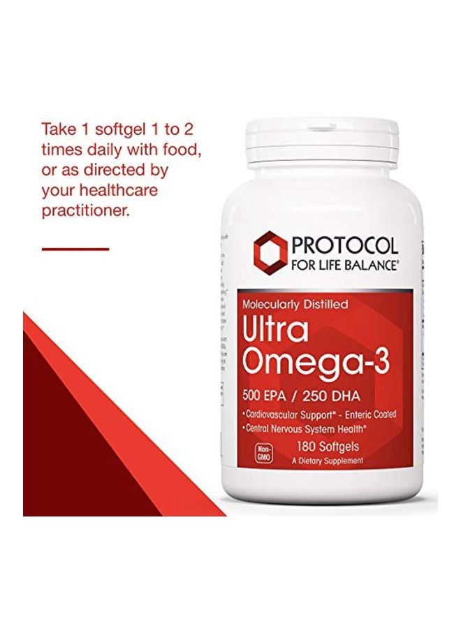 Ultra Omega-3 Dietery Supplement - 180 Softgels