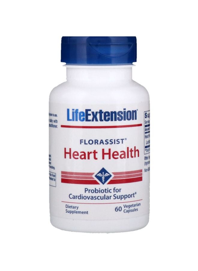 Florassist Heart Health Dietary Supplement - 60 Vegetarian Capsules