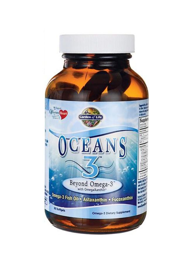 Oceans Beyond Omega 3 Dietary Supplement - 60 Softgels