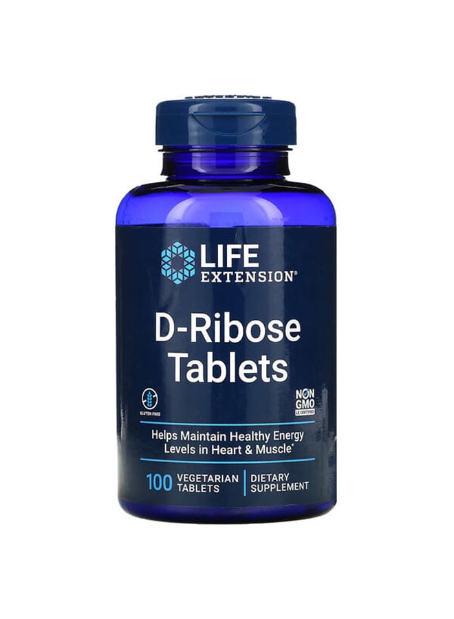 D-Ribose Heart And Muscle Support Dietary Supplement - 100 Capsules