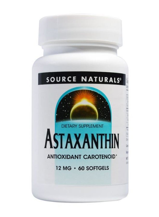 Astaxanthin Antioxidant Carotenoid - 60 Softgels