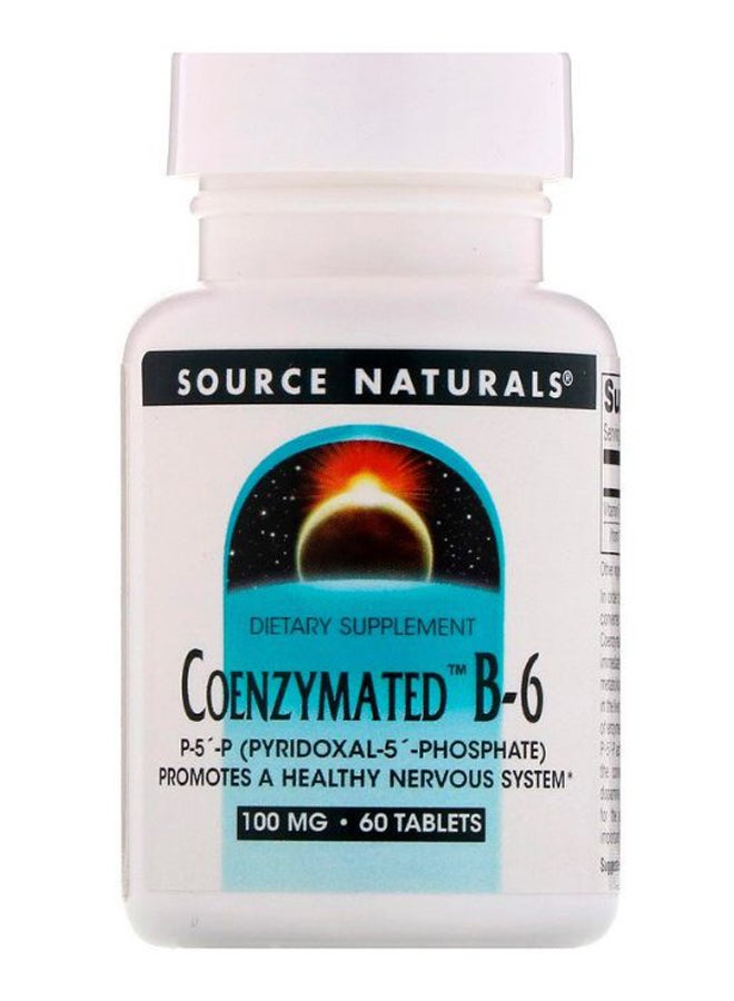Coenzymated B-6 Dietary Supplement - 60 Tablets 100 mg