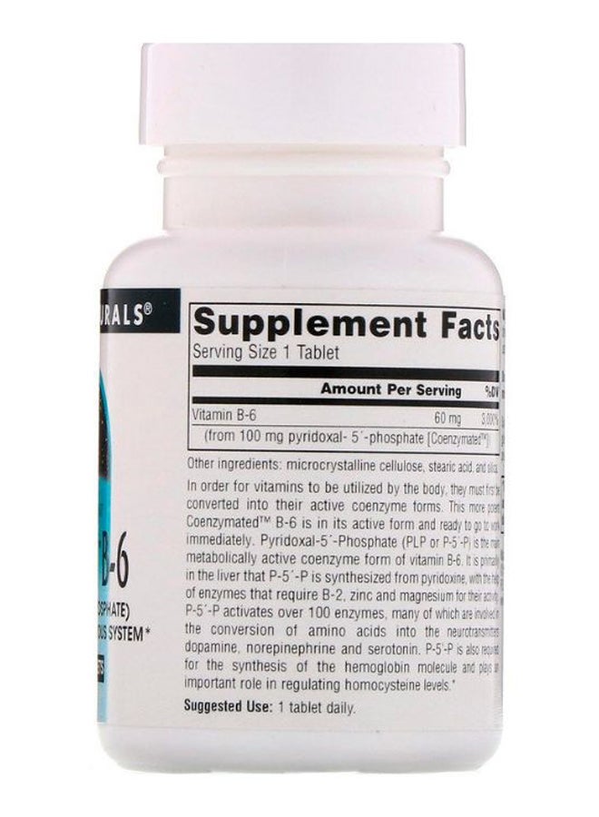 Coenzymated B-6 Dietary Supplement - 60 Tablets 100 mg