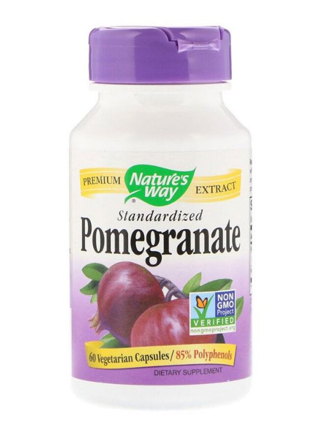Standardized Pomegranate Dietary Supplement - 60 Capsules