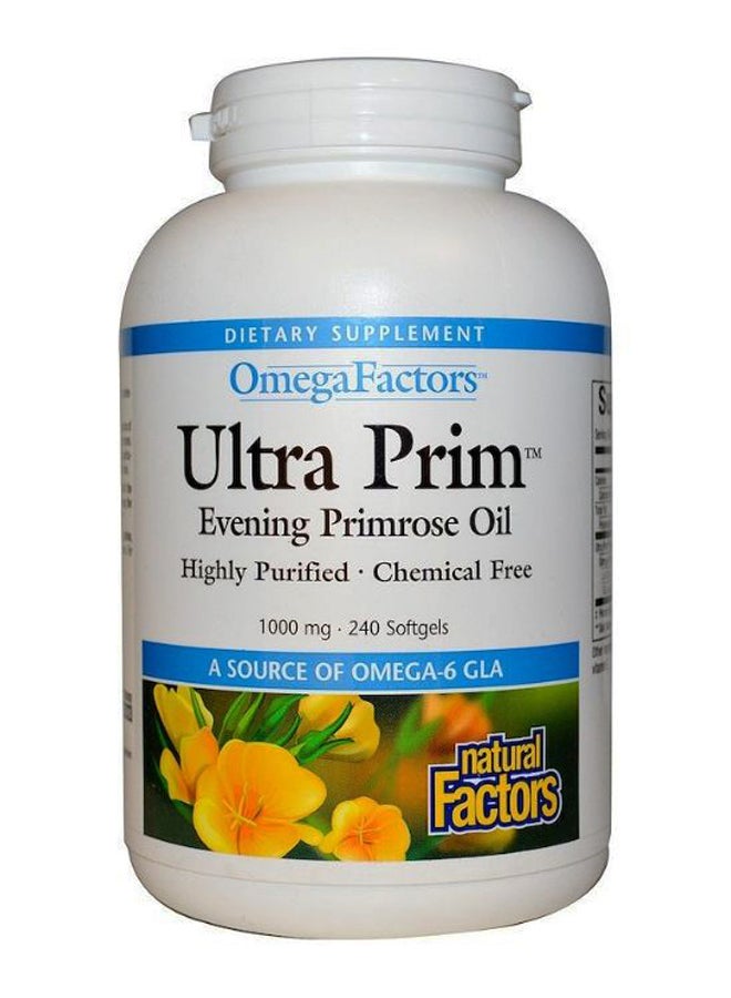 Ultra Prim Evening Primrose Oil Supplement - 240 Softgels