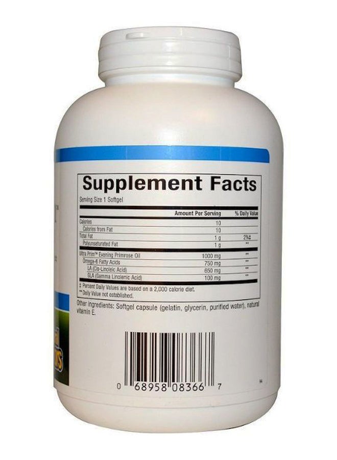 Ultra Prim Evening Primrose Oil Supplement - 240 Softgels