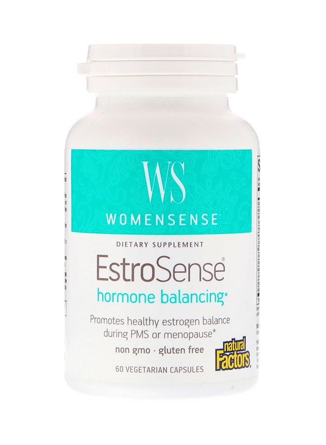 Natural Factors, WomenSense, EstroSense, Hormone Balancing, 60 Vegetarian Capsules