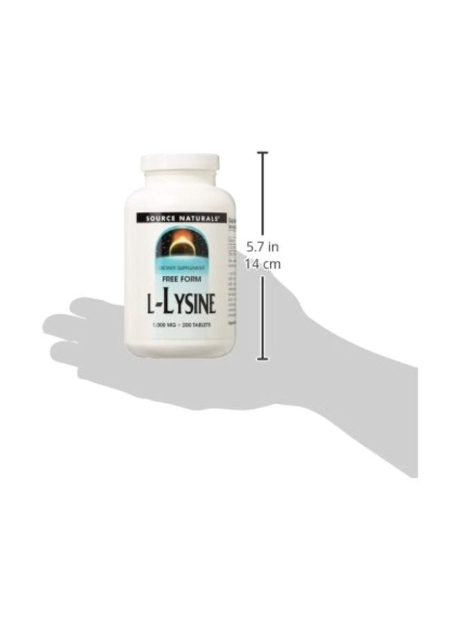 L-Lysine 1000 mg - 200 Tablets