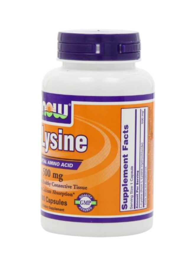 Pack Of 3 L-Lysine Dietary Supplement 500mg - 100 Capsules