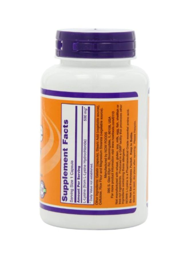 Pack Of 3 L-Lysine Dietary Supplement 500mg - 100 Capsules