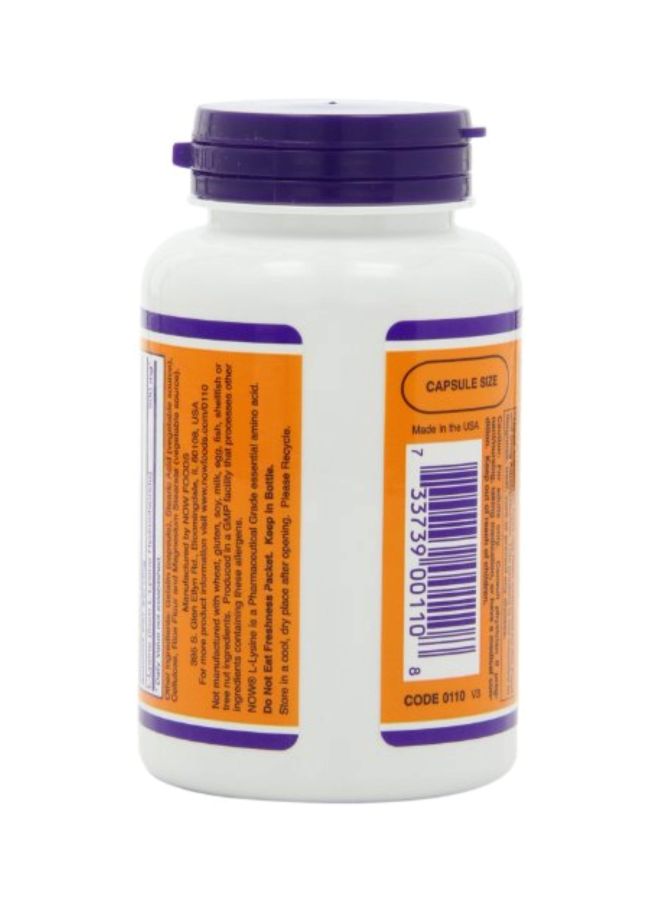 Pack Of 3 L-Lysine Dietary Supplement 500mg - 100 Capsules