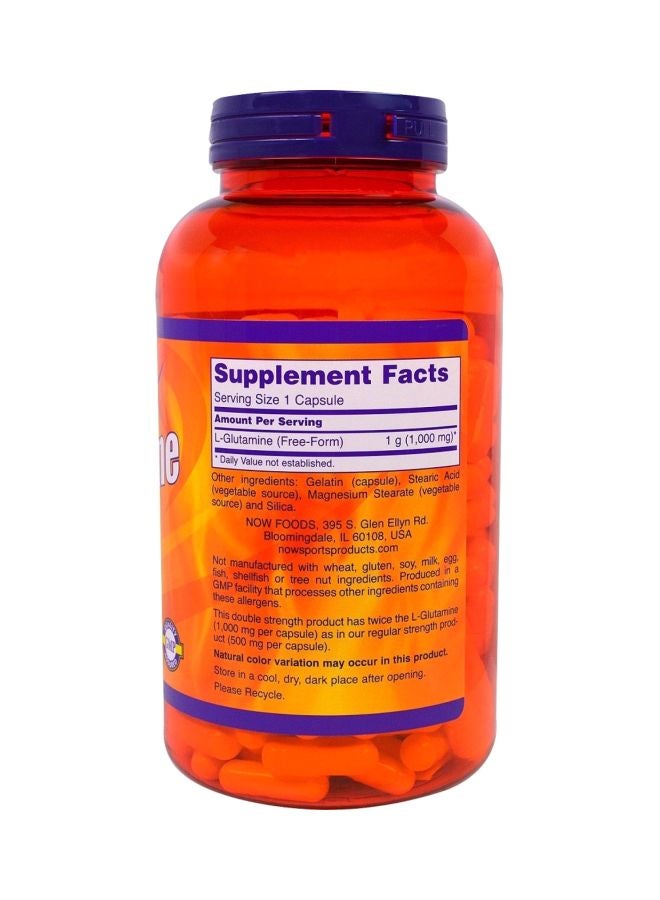 L-Glutamine Double Strength 1000mg - 240 Capsules