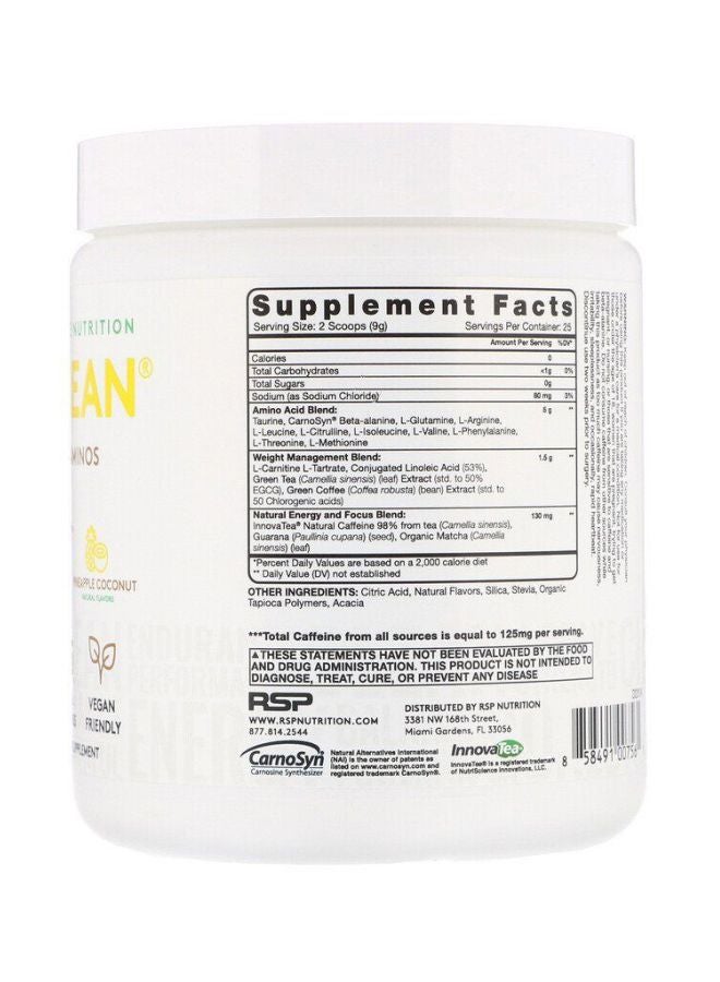 Aminolean Dietary Suppement Powder - Pineapple Coconut