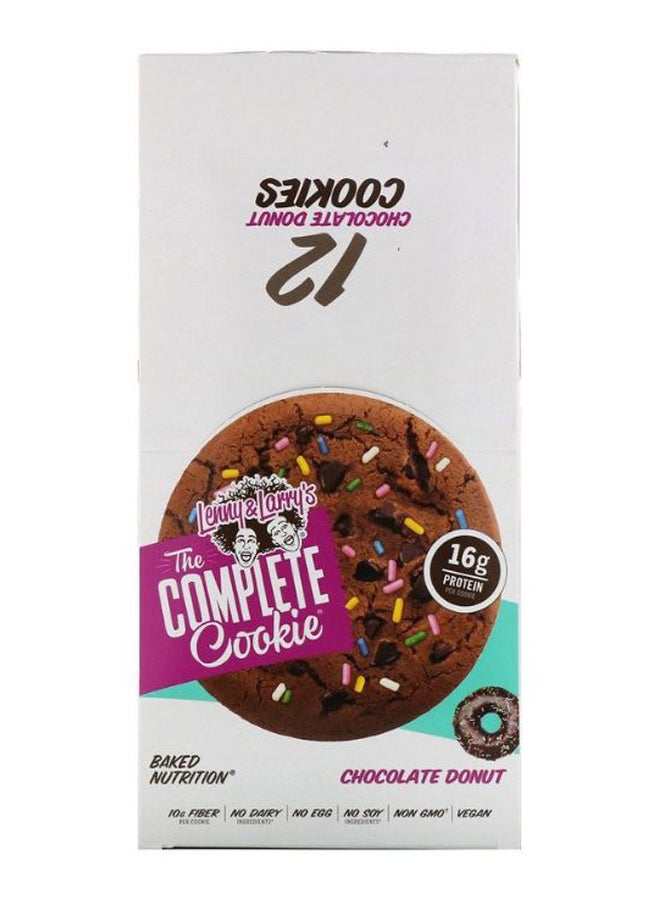 Pack Of 12 Chocolate Donut Flavour The Complete Cookie