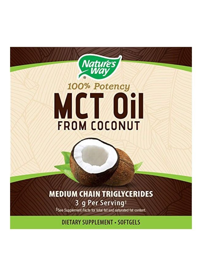 MCT Oil From Coconut - 180 Softgels