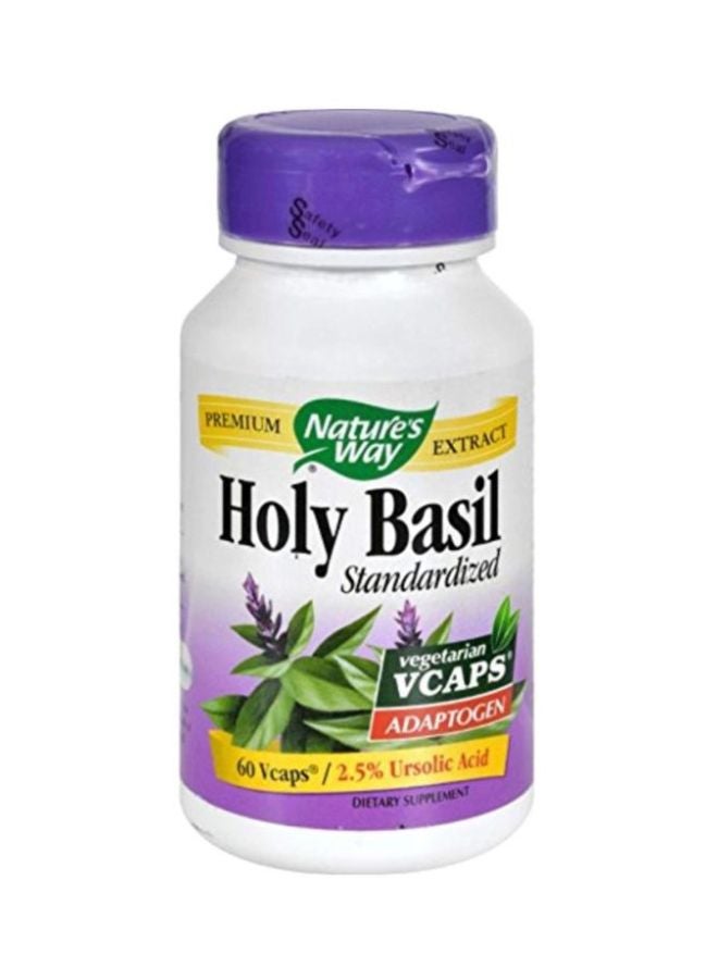 Holy Basil Standardized Dietary Supplement - 60 Veg Capsules