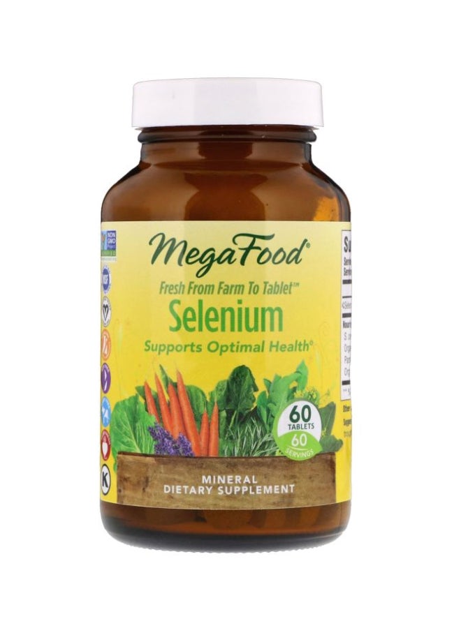Selenium Mineral Dietary Supplement 60 Tablets