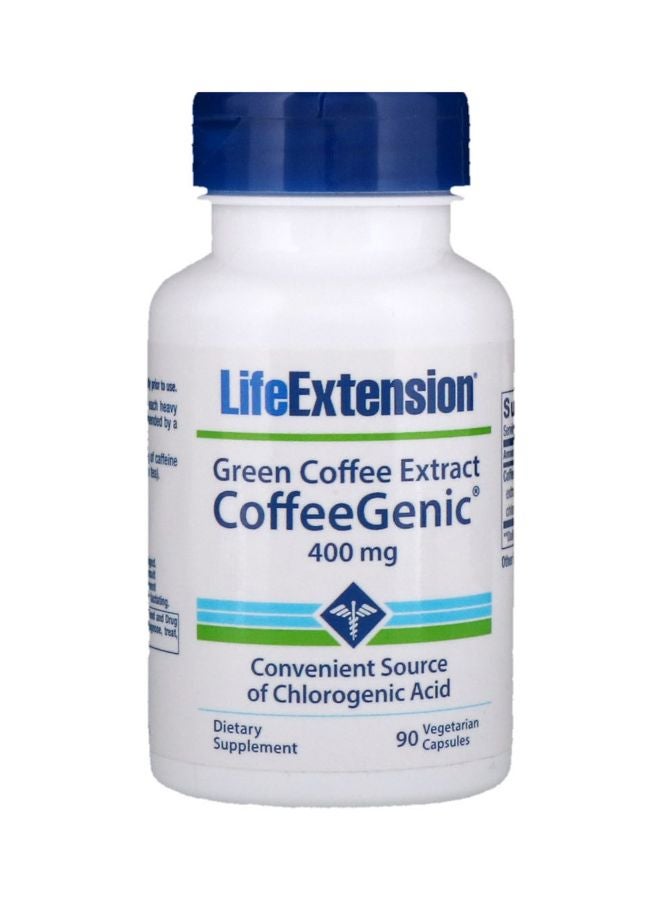 Coffeegenic Green Coffee Extract 400mg - 90 Vegetarian Capsules