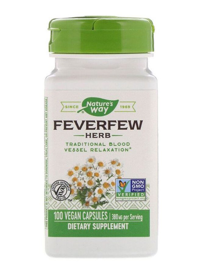 Feverfew Herb - 100 Capsules