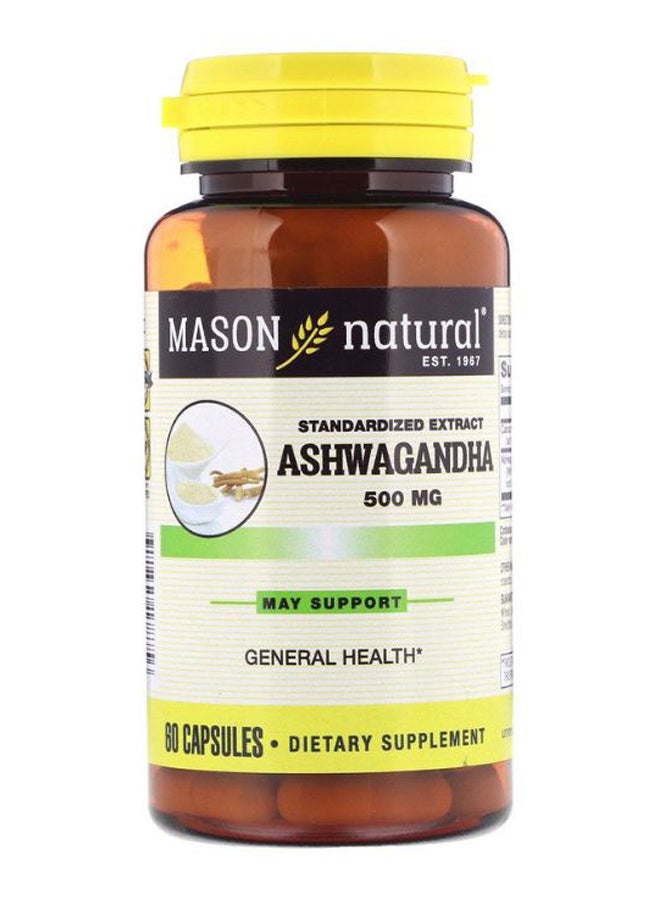 Ashwagandha Dietary Supplement - 60 Capsules