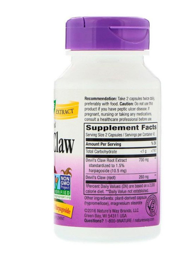 Standardized Devil's Claw Dietary Supplement - 90 Capsules